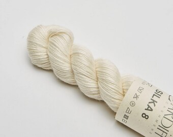 CARDIFF Silk and cashmere yarn for knitting - CARDIFF SILKA 8 - Sock weight yarn - 50 grams / 176 meters (192 yards)