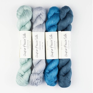 Eri silk yarn for knitting - Cruelty free yarn - BC Garn JAIPUR PEACE Silk - Sock weight yarn - 50 grams / 300 meters (328 yards)