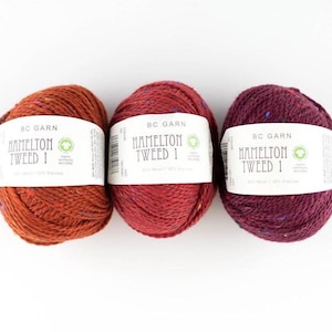 1 fil BC Garn Hamelton TWEED, mélange laine/viscose 90/10, poids Aran