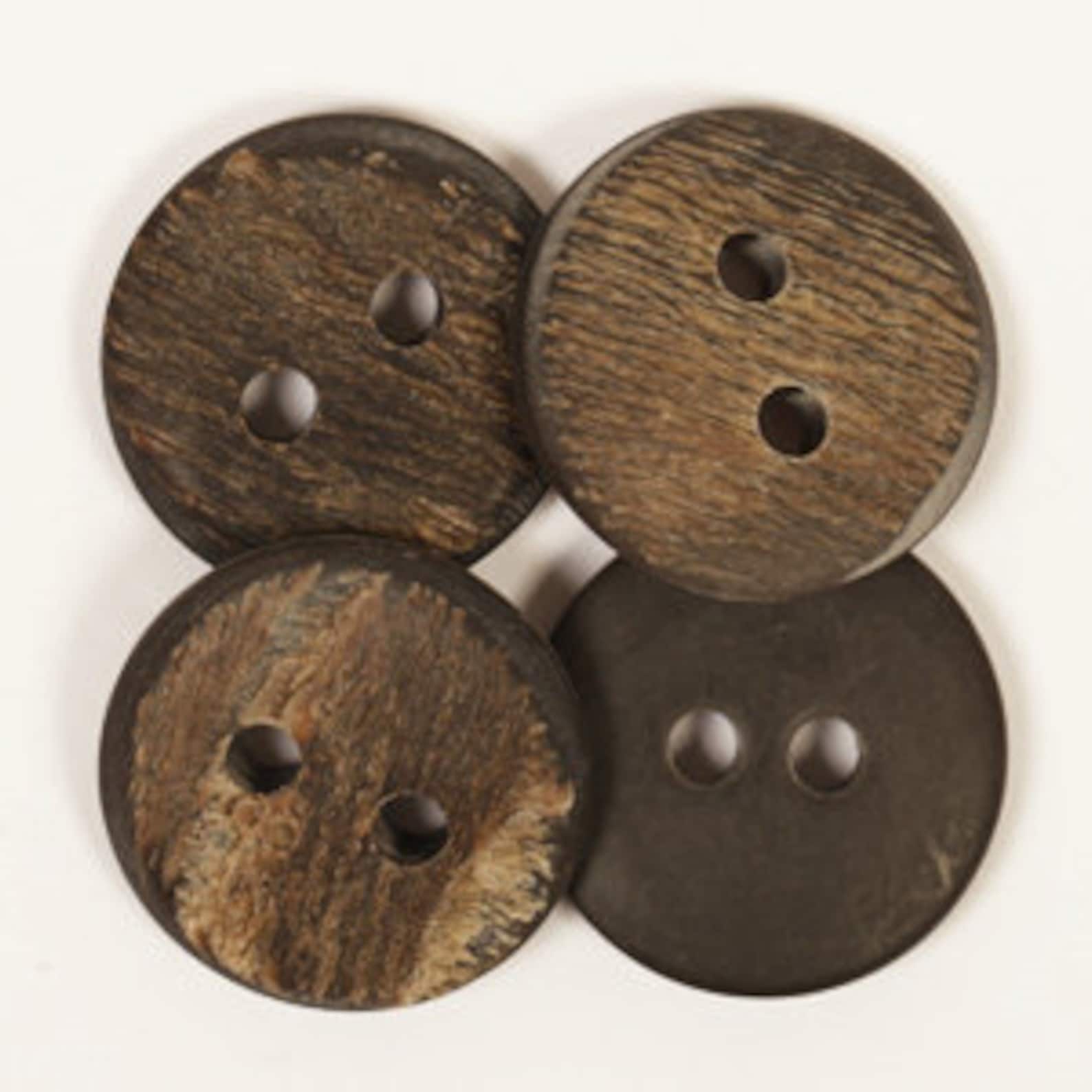 Buffalo Horn Buttons Two Hole Buttons for Sewing Natural Etsy