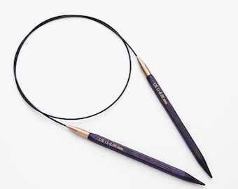 KNITPRO JADORE CUBICS Wooden Fixed Circulars Knitting Needles - 40cm, 60cm, 80cm, 100cm (3.00mm-8.00mm)
