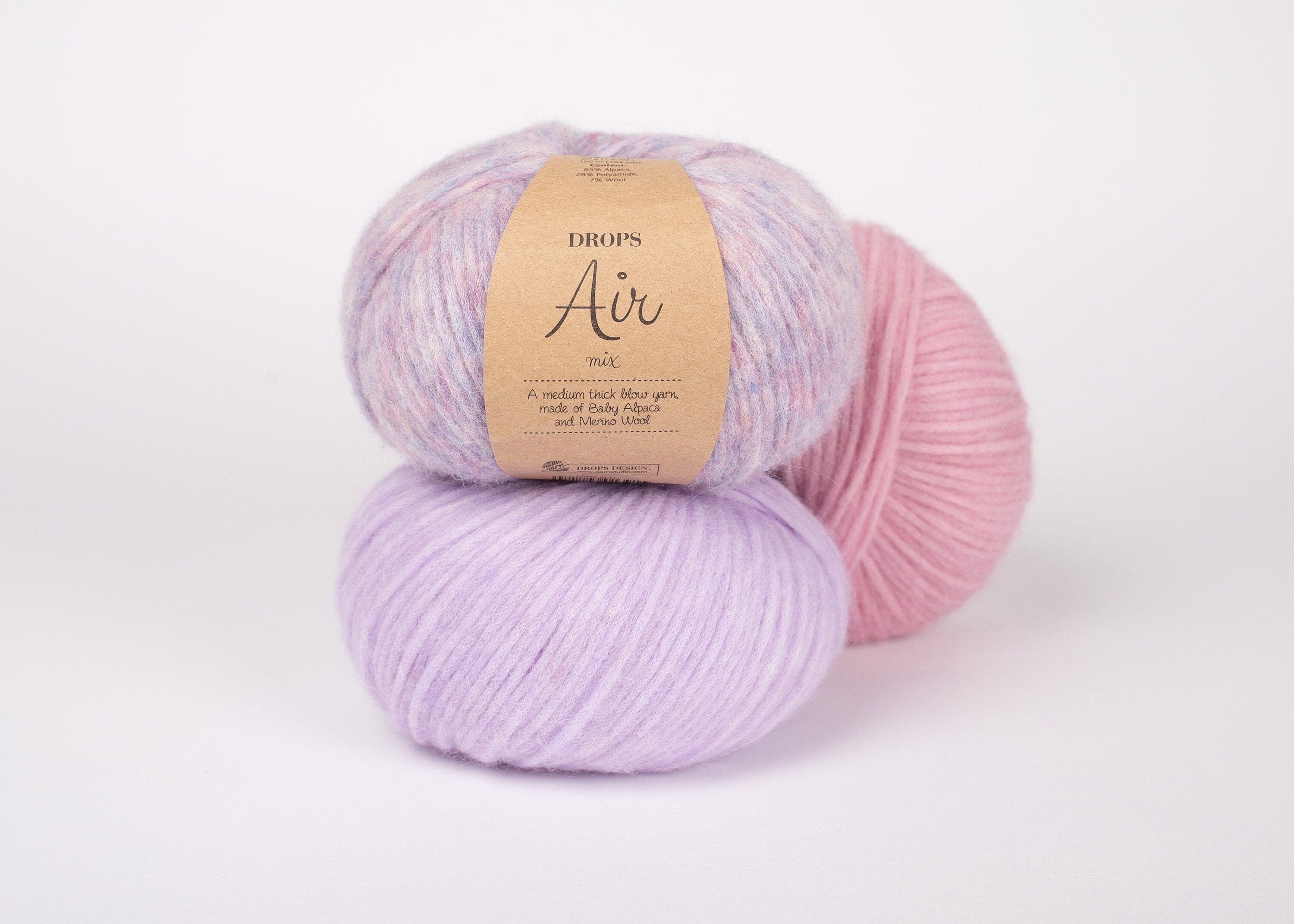 Knitting Yarn Aran Weight Worsted Yarn Pure Wool Yarn for Hats, Sweaters,  Mittens and Socks Certified Wool Drops Alaska 