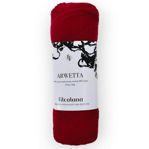 FILCOLANA ARWETTA Merino wool blend, Sock weight yarn, Yarn for socks, sweaters, 50 grams 210 meters (230 yards) Color from 145 to 990