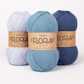 Drops Flora - Wool and alpaca yarn - Fingering weight yarn for knitting - Yarn for socks - Sock yarn - Crochet yarn product logo