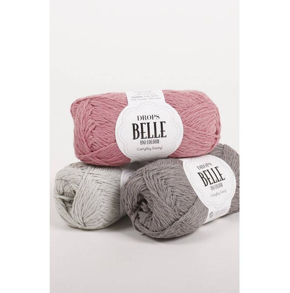 DROPS Belle Cotton Linen Viscose yarn Crochet yarn Knitting Etsy