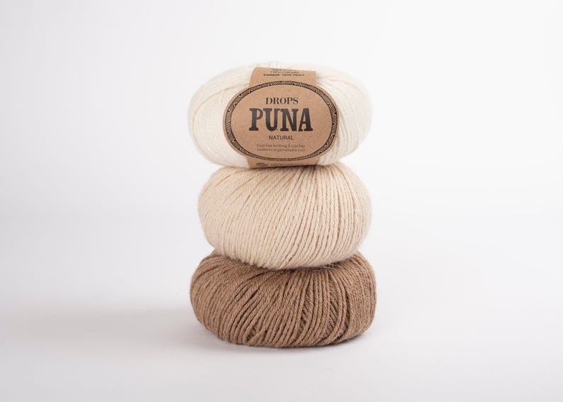 DROPS Puna Alpaca Yarn, DK Worsted, Superfine Alpaca Fiber - 50g 120 Yards image 2