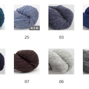 BC Garn LOCH LOMOND Gots Organic tweed wool by 50 grams 150 meters (164 yards) Light worsted weight yarn image 6