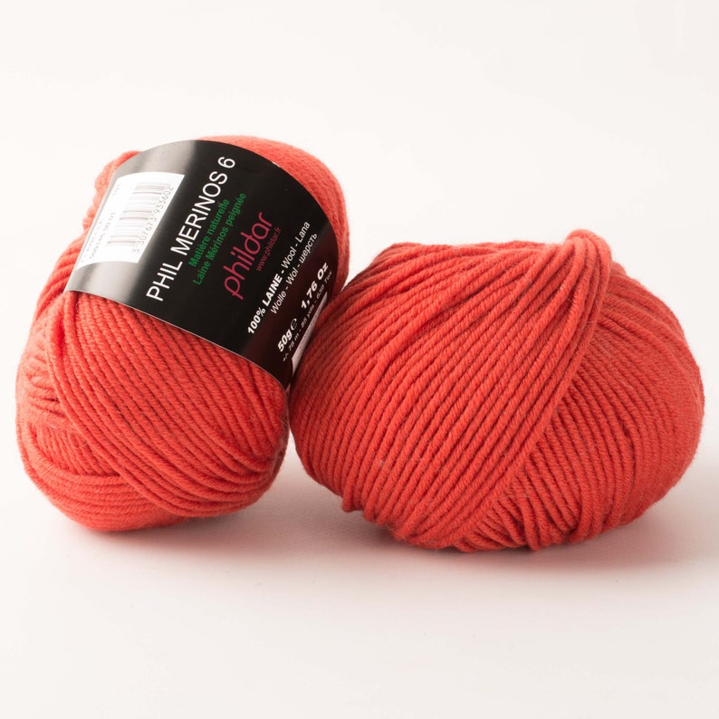 Merino Wool Yarn Aran Weight Yarn PHILDAR MERINOS 6 Non Etsy