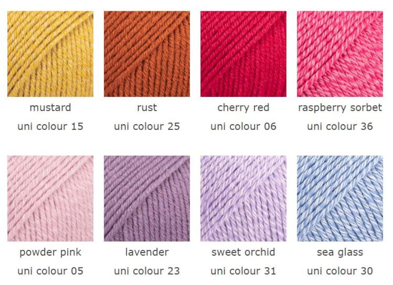 Hilo de lana Drops COTTON MERINO Superwash – Grosor DK Worsted, 50 g, 120 yardas imagen 4