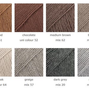 Superwash Merino Wool Drops BABY MERINO Fingering Weight Yarn 50g 191 Yards image 4