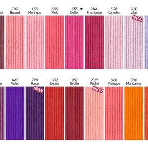 Mercerized cotton crochet yarn with aloe vera PHILDAR COTON 3 50 g 1.76 oz 121 m 132 yards Needle size: 3 3.50 mm Sport weight 2275 Pink