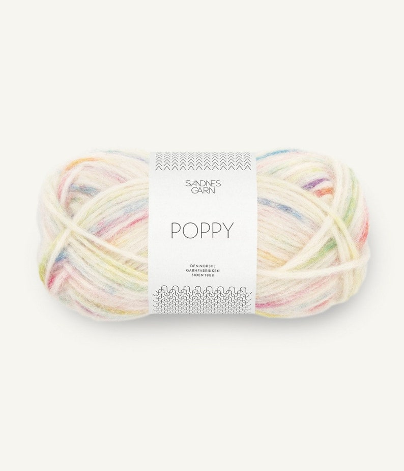 Sandnes Garn POPPY superfine alpaca and cotton tube yarn for knitting 50 grams 110 meters 120 yards Bulky weight yarn image 3