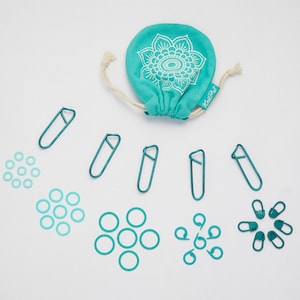 Pack of 100 stitch markers - KnitPro MINDFUL stitch markers - Plastic Stitch Markers