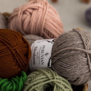 FILCOLANA PERUVIAN Wollgarn, 50 Gramm 100 Meter (109 Yards) Mulesing-freie Wolle