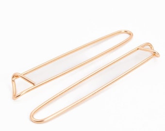 Paquete de portapuntos ppy - portapuntos de oro rosa para tejer - juego de dos