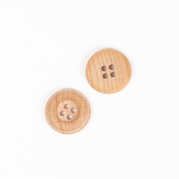 Bottoni in legno Bottoni in legno naturale Bottoni in legno di faggio per  abiti da bambino Bottoni per maglioni Bottoni in legno 15-20-25 mm /  Quantità 1 bottone -  Italia