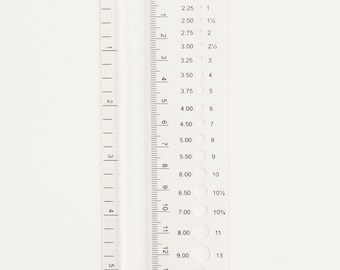 Measurement tool for needle sizes - Knitting supplies - Knitting tools - Knitting accessories