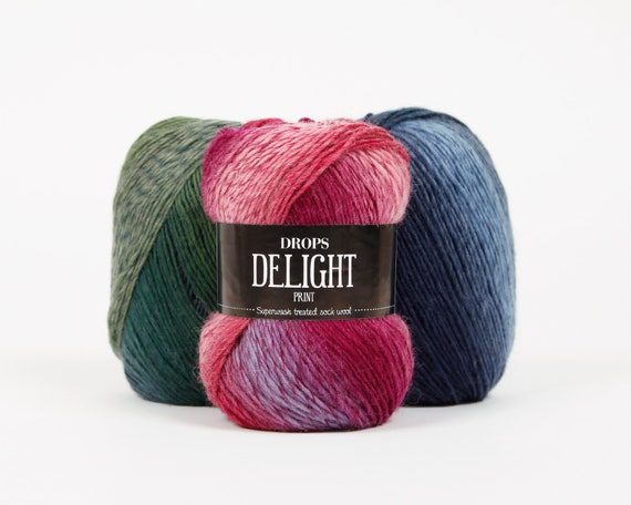 eksplicit Maladroit alkohol Superwash Wool Gradient Yarn DROPS Delight Soft Wool Yarn - Etsy