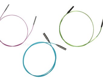 Hiyahiya interchangeable cables for knitting needle tips - cord for knitting needles - miniature, small, large sizes