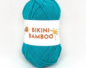 Fil de bambou pour bikini par Tropical Lane, fil extensible pour maillot de bain, fil de lycra au crochet pour bikini élastique, fil d'été, fil de coton à tricoter