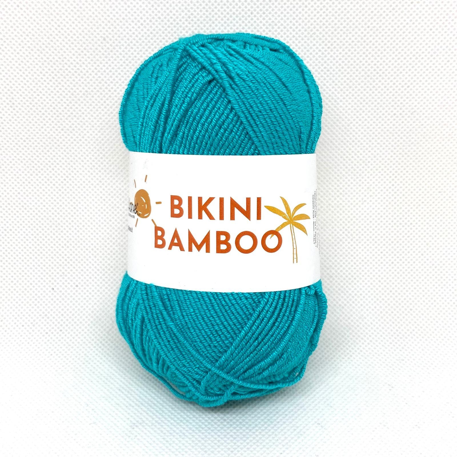 BIKINI BAMBOO Yarn by Tropical Lane, Stretchy Yarn for