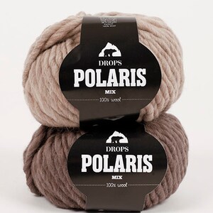Super bulky yarn - DROPS Polaris - Yarn for felting - Bulky wool yarn - Super chunky yarn - Chunky wool yarn - Big yarn for blankets - Thick image 8