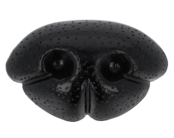 Black animal noses 15 mm, 19 mm, 23 mm - safety noses for amigurumi - toys plastic noses