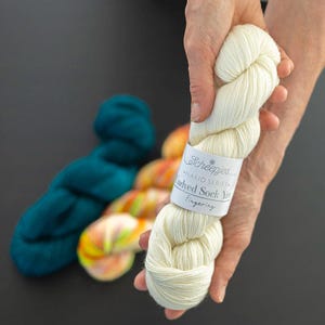 Scheepjes Nakid S. Undyed Sock yarn 100 grams - Fingering weight - Yarn for dyeing