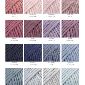 Chunky wool yarn Big yarn Bulky yarn DROPS SNOW ESKIMO Felting yarn Winter yarn Knitting yarn Crochet yarn Feltable yarn image 7