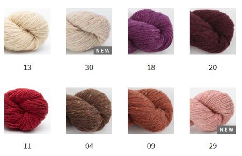 BC Garn LOCH LOMOND Gots Organic tweed wool by 50 grams 150 meters (164 yards) Light worsted weight yarn image 4