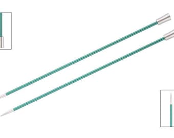 Knitting needles 35 cm 14 in single point needles - needles for knitting - knitpro zing - metal needles - knit pro zing needles