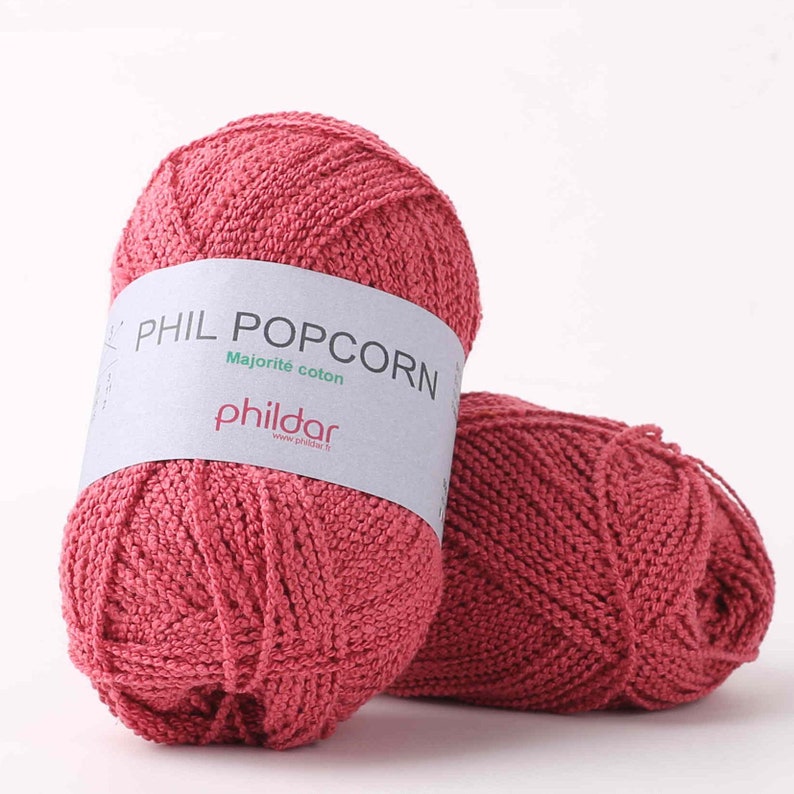 Boucle cotton yarn sport weight in 8 colors Phildar POPCORN Etsy