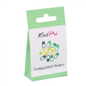 Pack of 30 stitch markers KnitPro for knitting - Locking stitch markers - Plastic stitch markers - Knitting markers - Knitting supplies