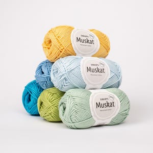 DROPS Muskat gemerceriseerde katoengaren – zachte amigurumi, gehaakt, breigaren - 50 g, 109 yards afbeelding 10