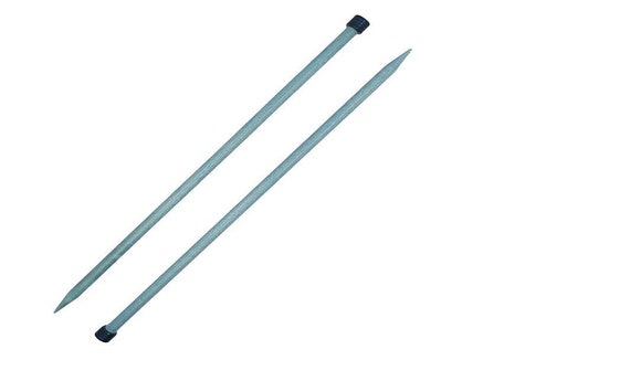 Lykke Indigo 10'' Wood Knitting Needles Straight Wood Needles Length 25 Cm  Single Pointed Needles for Knitting 2.75 Mm 12 Mm 