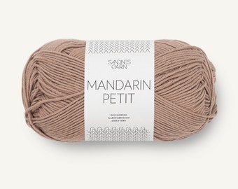 Cotton yarn Sandnes Garn MANDARIN PETIT, Amigurumi yarn, Crochet yarn, Summer yarn, Soft cotton yarn, Knitting cotton yarn, 50 g 180 m