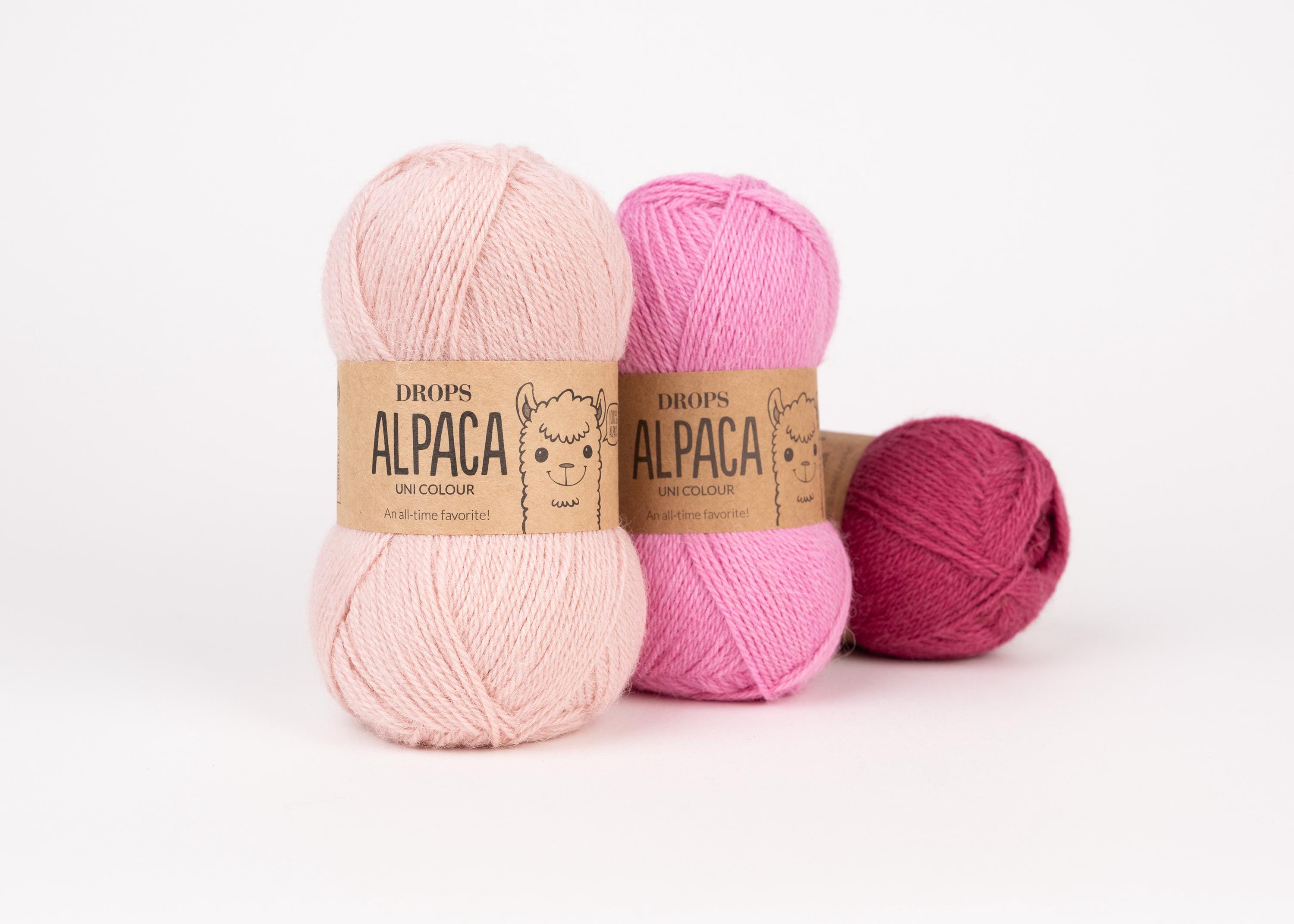 DROPS Alpaca Yarn, Superfine Sport Weight, Knitting Wool 50g 183