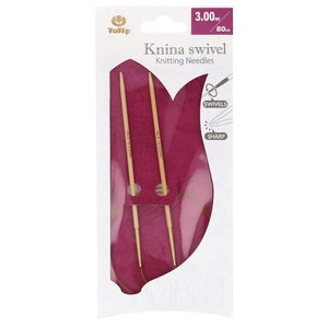 Ferri circolari fissi TULIP Knina Swivel Bamboo 80 cm 32'' - 2.00 mm-12.00 mm - Taglia USA da 0 a 17
