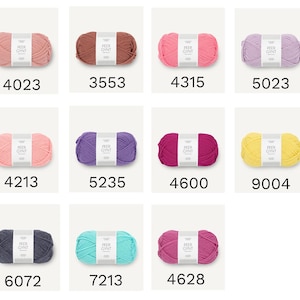 Norwegian wool Sandnes Garn PEER GYNT 50 g 91 meters DK weigth yarn image 6