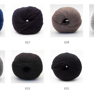 BC Garn SEMILLA Organic wool yarn 50 grams 160 meters (175 yards) Sport weight yarn image 7