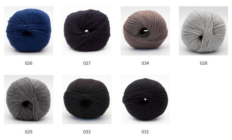 BC Garn SEMILLA Organic wool yarn 50 grams 160 meters (175 yards) Sport weight yarn image 7
