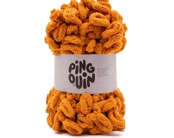 Fio de chenille super grosso com laços: Fio jumbo para iniciantes