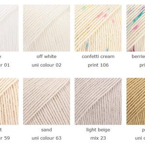 Superwash Merino Wool Drops BABY MERINO Fingering Weight Yarn 50g 191 Yards image 3