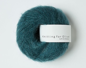 Knitting for Olive SOFT SILK MOHAIR yarn 25 g 225 m Kid mohair lace yarn Mohair silk yarn for knitting (Listing for colors from B to W)