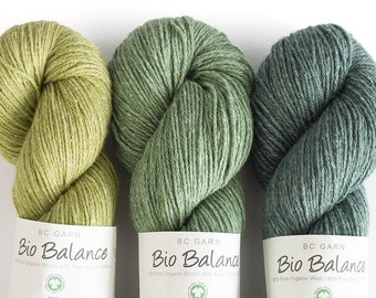 BC Garn Bio BALANCE GOTS Fil de laine et de coton biologiques 50 grammes 225 mètres (246 yards) Fil de poids doigté