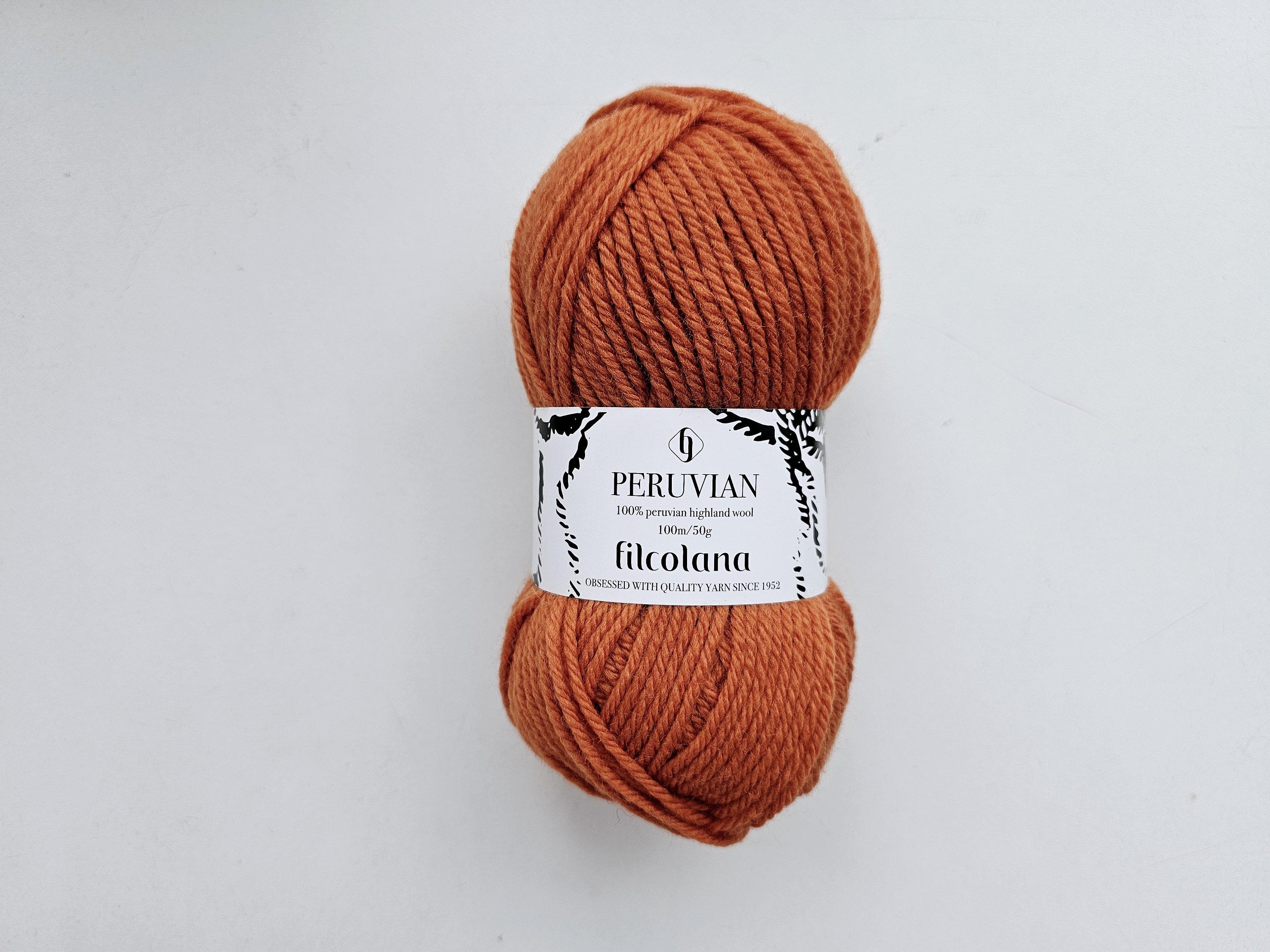 Filcolana PERUVIAN Wool Yarn, DK Weight, Mulesing Free, 50 Grams
