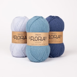 Fio de lã de alpaca DROPS Flora – Espessura Fingering, 50g 230 jardas imagem 8