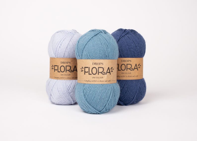 Fio de lã de alpaca DROPS Flora – Espessura Fingering, 50g 230 jardas imagem 8