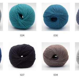 BC Garn SEMILLA Organic wool yarn 50 grams 160 meters (175 yards) Sport weight yarn image 6