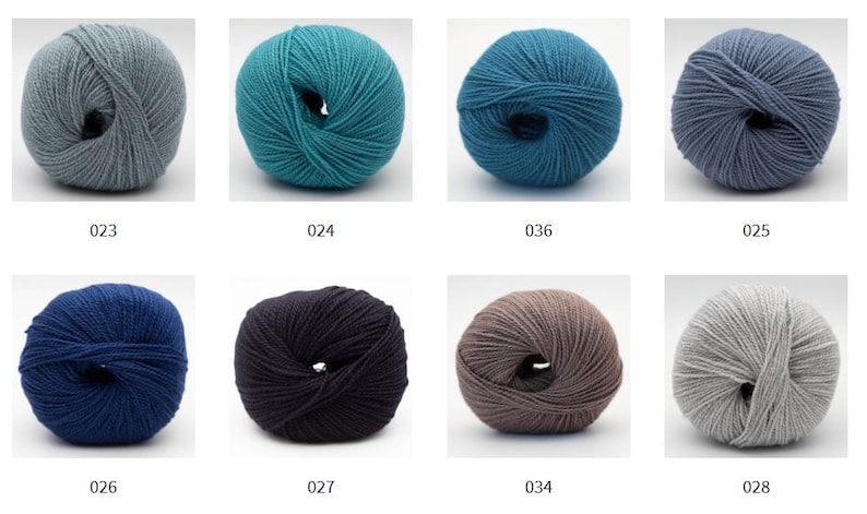 BC Garn SEMILLA Organic wool yarn 50 grams 160 meters (175 yards) Sport weight yarn image 6
